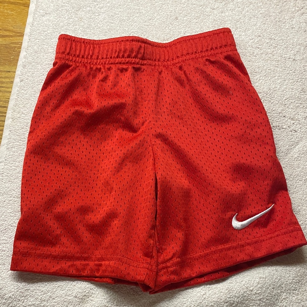 Nike Kids Bright Red Mesh Shorts